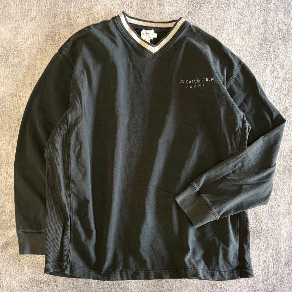 Calvin Klein Embroidered V Neck Pullover